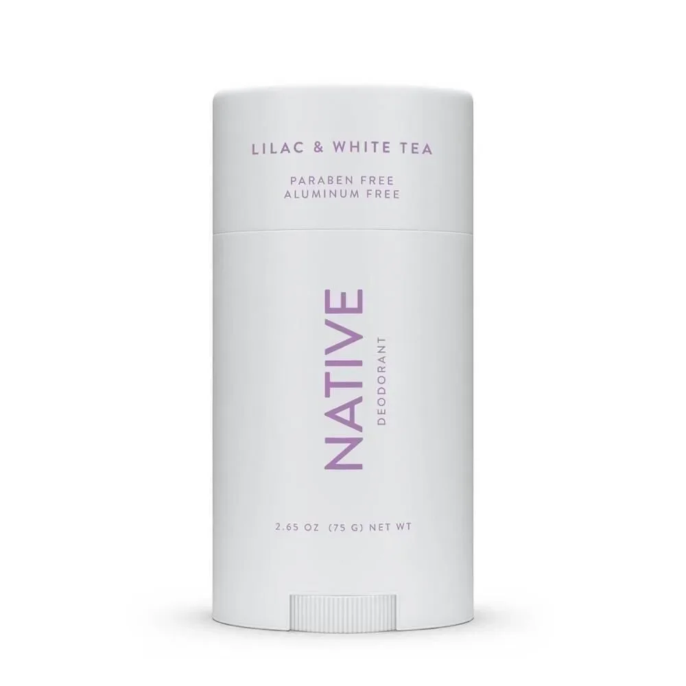 Native Deodorant Aluminum Free Lilac & White Tea for Women and Men 2.65 Oz